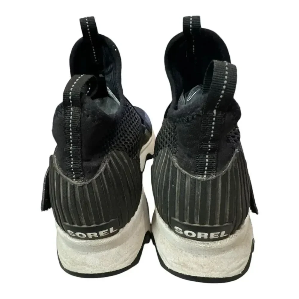 SOREL Women’s Kinetic Sneak Knit Scalloped Sole Stretch Straps Sneakers 7.5